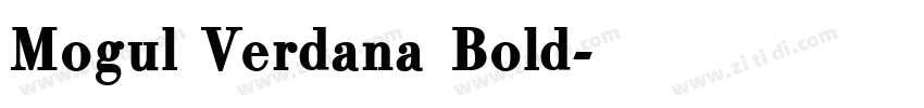 Mogul Verdana Bold字体转换